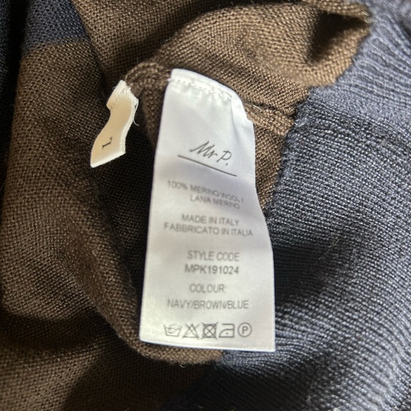 Mr P men’s shortsleeved knit sweater top.  100% merino lambs wool - Picture 5 of 6